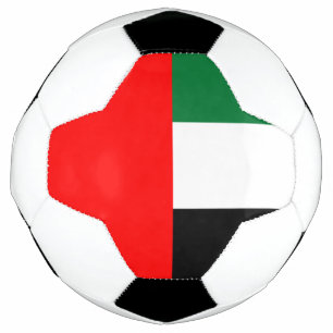 Bola de Futebol Patriótica com Bandeira dos Emirad