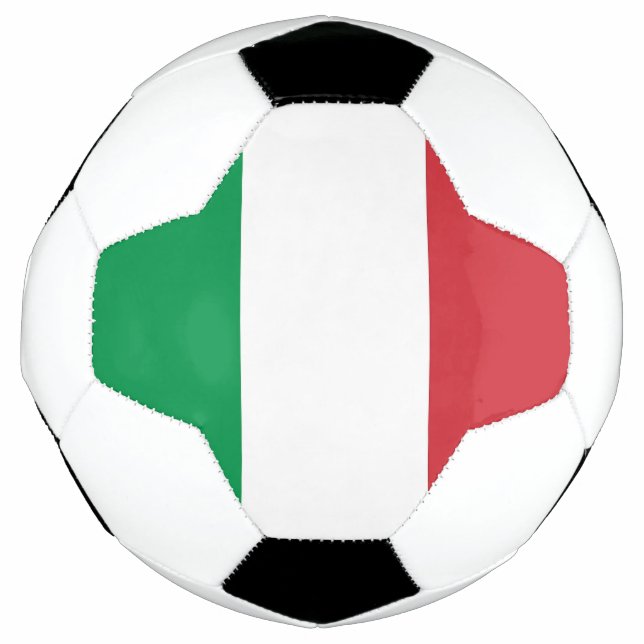 Bola de Futebol Patriótica com Bandeira Italiana (Frente)