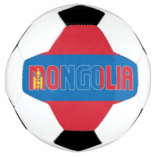 Bola De Futebol Patriótico Adorável Bandeira da Mongólia (Frente)