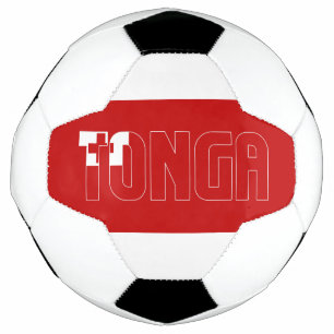 Bola De Futebol Patriótico Adorável da Bandeira Tonga