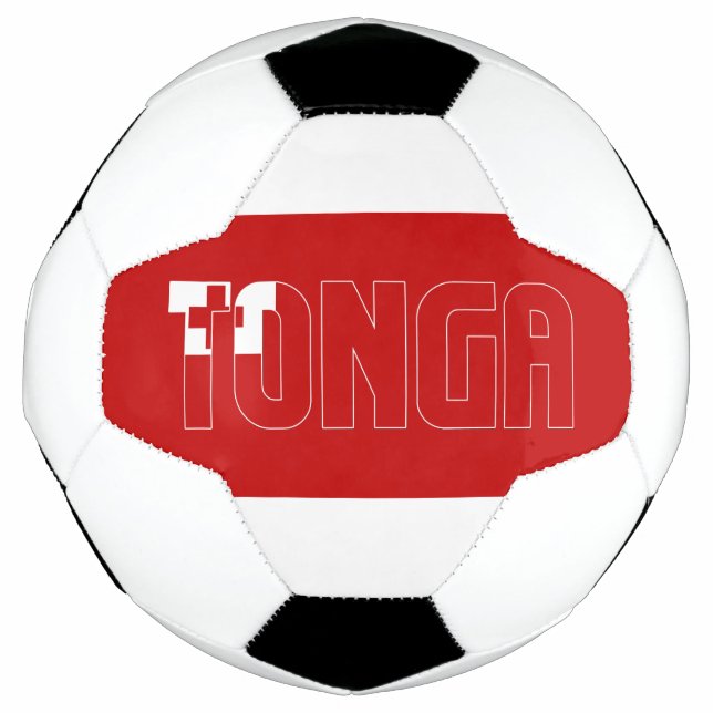 Bola De Futebol Patriótico Adorável da Bandeira Tonga (Frente)