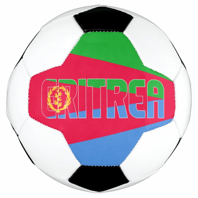 Bola De Futebol Patriótico de Bandeira da Eritreia  (Frente)