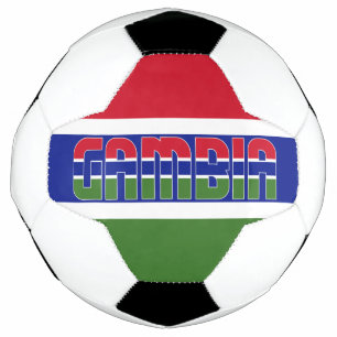 Bola De Futebol Patriótico de Bandeira da Gâmbia