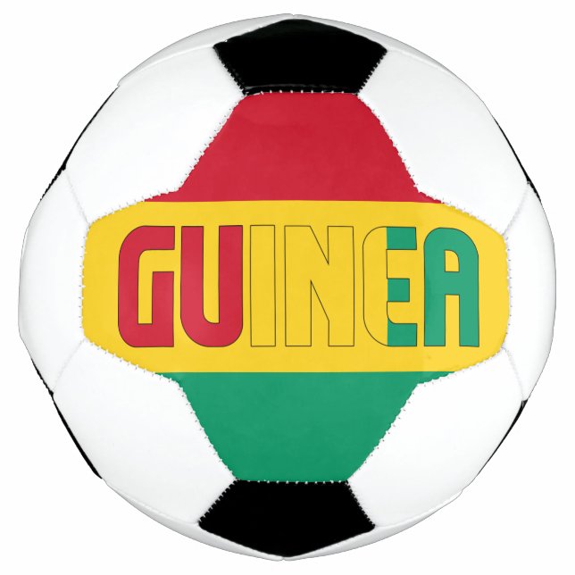 Bola De Futebol Patriótico de Bandeira da Guiné (Frente)