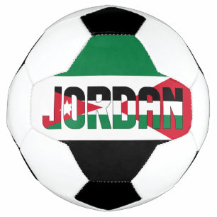 Bola De Futebol Patriótico de Bandeira da Jordânia