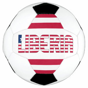 Bola De Futebol Patriótico de Bandeira da Libéria 