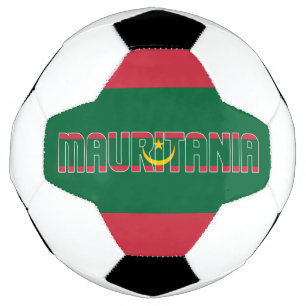Bola De Futebol Patriótico de Bandeira da Mauritânia 