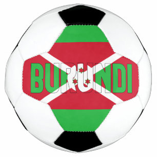 Bola De Futebol Patriótico de Bandeira do Burundi