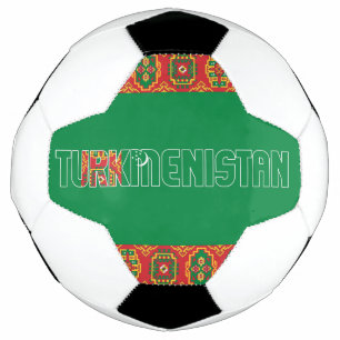 Bola De Futebol Patriótico de Bandeira do Turquemenistão
