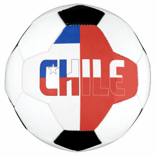 Bola De Futebol Patriótico Vermelho Branco Azul, Bandeira do Chile