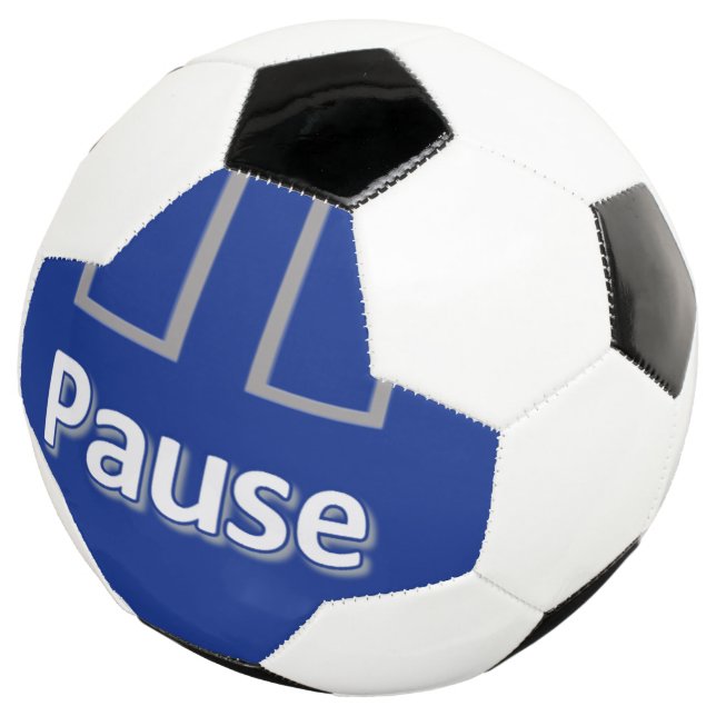 Bola de Futebol Pausar Azul