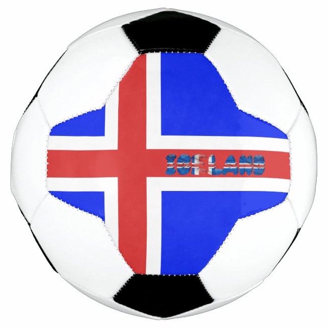 Bola De Futebol pavilhão islandês (Frente)