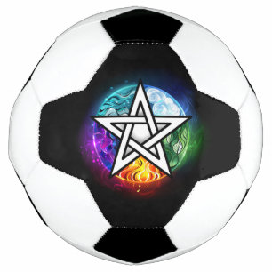 Bola De Futebol Pentagrama do Wiccan