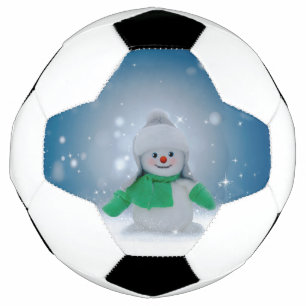 Bola De Futebol Personagem de boneco de neve de Natal adorável do