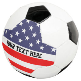 Bola de futebol personalizada com bandeira america