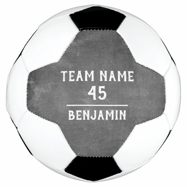 Bola de Futebol Personalizada com Número de Nome d (Frente)