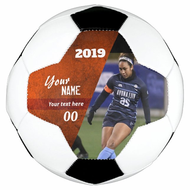 Bola de Futebol Personalizada de Fatia Laranja (Frente)