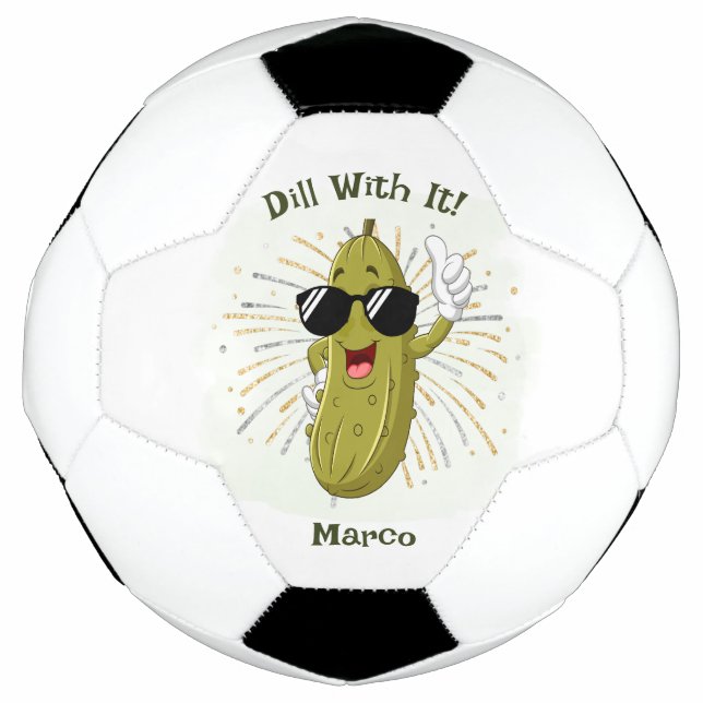 Bola de Futebol Personalizada Dill Pickle (Frente)