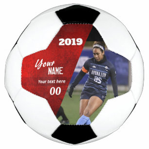 Bola de Futebol Personalizada Fatia Vermelha