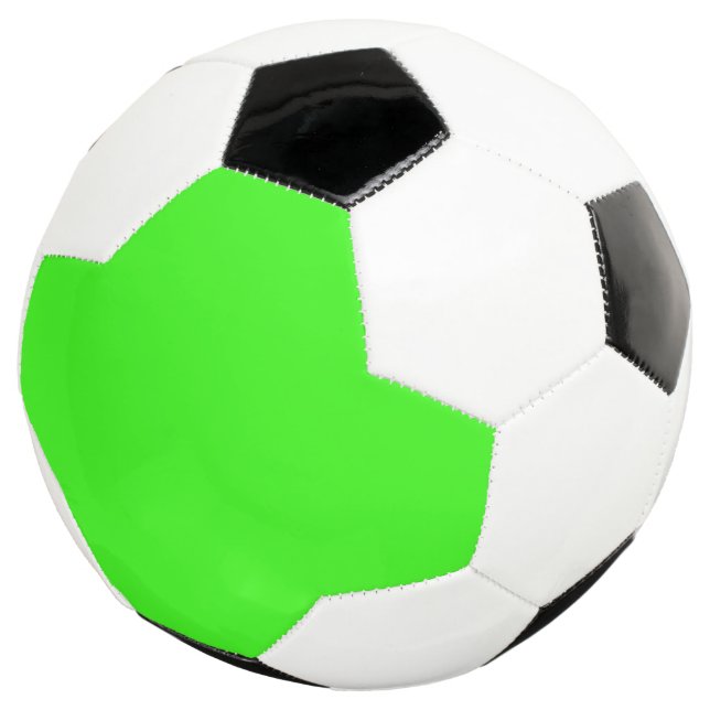 Bola de Futebol Personalizada Verde Neon (Três quartos)