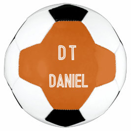 Bola De Futebol Personalizado - futebol laranja queimado