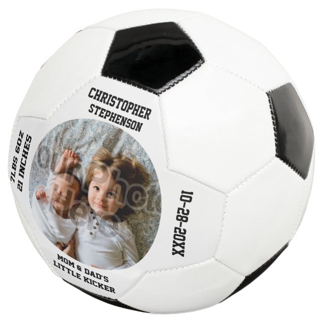 Bola De Futebol Personalizar o Keepsasasaem Novo Bebê (Três quartos)