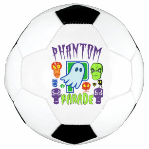 Bola De Futebol Phantom parade spooky design do crânio fantasma