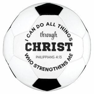 Bola De Futebol Philippians 4:13 Eu posso fazer todas as coisas Es