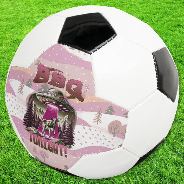 Bola De Futebol Piada de rapto de CHURRASCO alienígena (Criador carregado)
