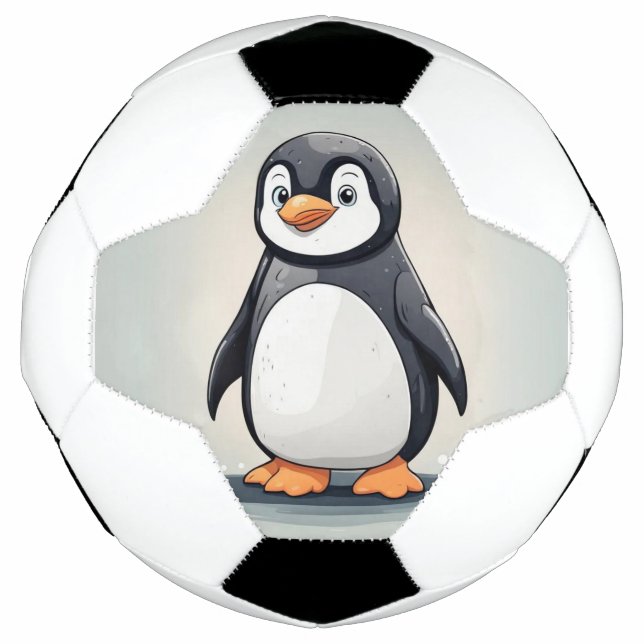 Bola De Futebol Pinguim adorável (Frente)