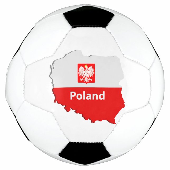 Bola De Futebol Polônia mapa (Frente)