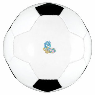 Bola De Futebol Ponto, Sherpa Blue, Ouro Design