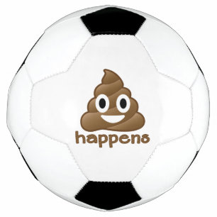 Bola De Futebol Poop Happens Emoji