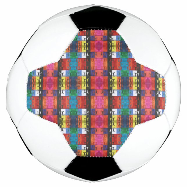 Bola De Futebol Pop art no.1 by Yeshaya Dank - unity & harmony (Frente)
