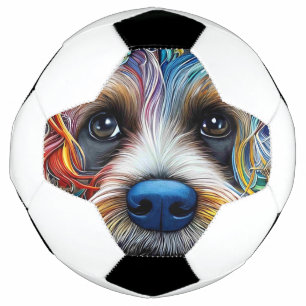 Bola De Futebol Pop Art Terrier bonito