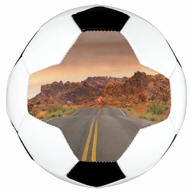 Bola De Futebol pôr do sol da viagem (Frente)
