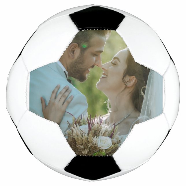 Bola de Futebol Presente de Casamento com Design d (Frente)