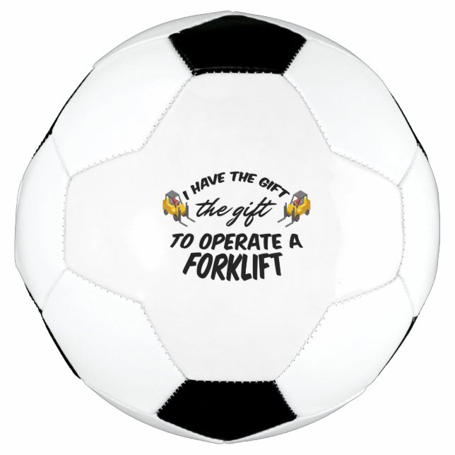 Bola De Futebol Presente de empilhadeira (Frente)