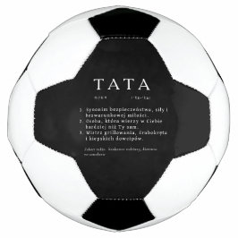 Bola De Futebol Presente do Pai polonês - TATA Definição Preto