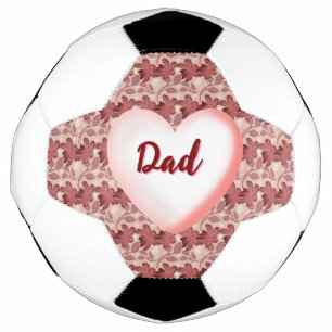 Bola De Futebol Presente floral personalizado para o Pai 