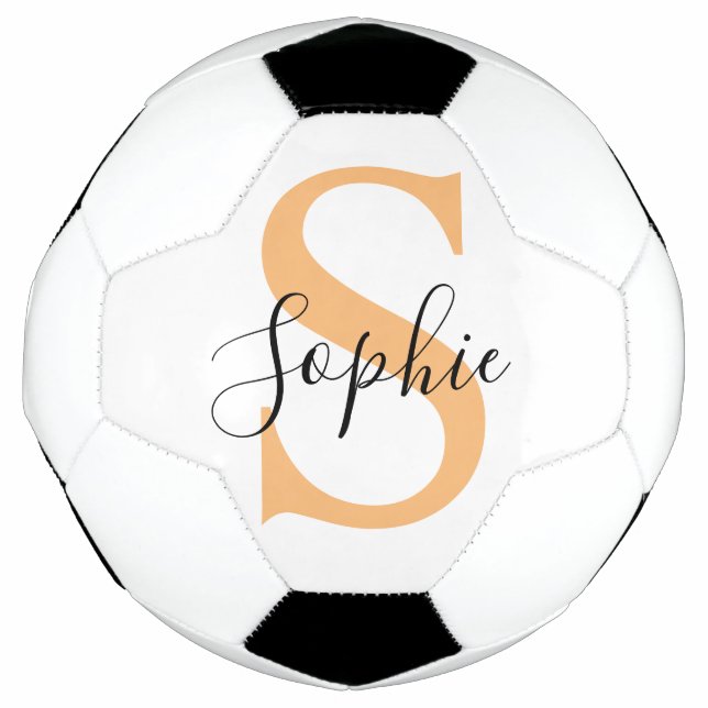 Bola De Futebol Presente Personalizado Nome Customizado Escrita El (Frente)