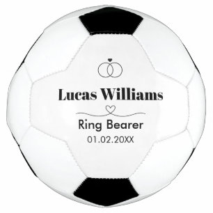 Bola De Futebol Presente Personalizado para Portador de Aliança Bo