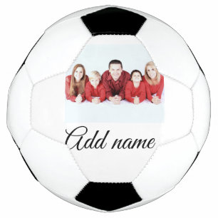 Bola De Futebol presente simples mínimo adicione a foto do nome da