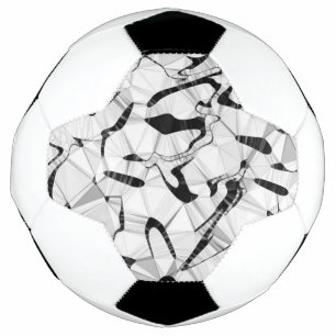 Bola de Futebol Preta e Branca