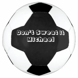 Bola de Futebol Preta e Branca