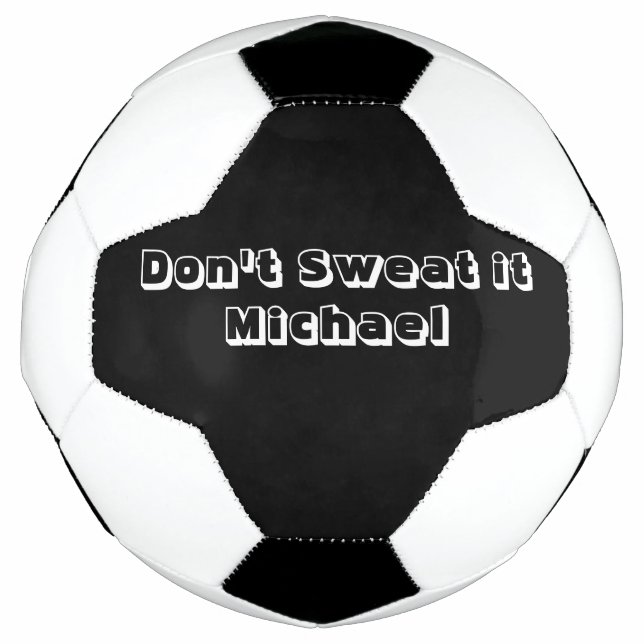 Bola de Futebol Preta e Branca (Frente)