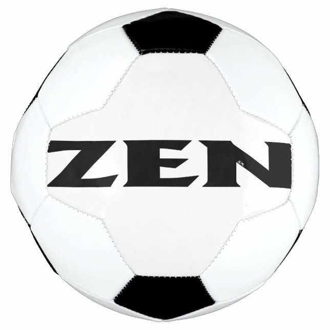 bola de futebol preto Zen (Frente)