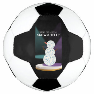 Bola De Futebol Prontos para uma Pequena Neve e digam ao Disball S