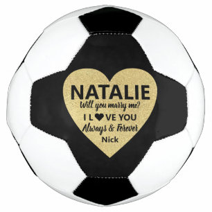 Bola De Futebol Proposta de casamento, Você Me Casado?