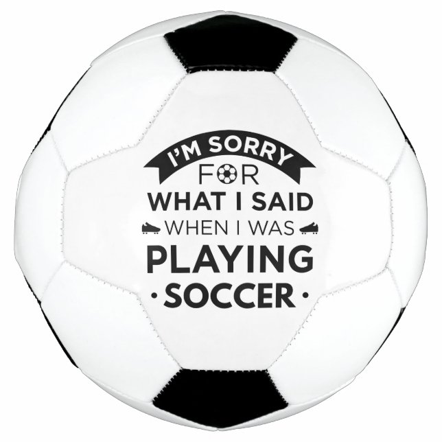 Bola De Futebol Quando Eu Estava Jogando Futebol (Frente)